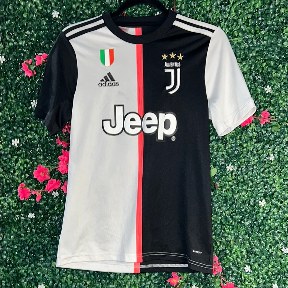 Adidas Black and White Juventus Jersey